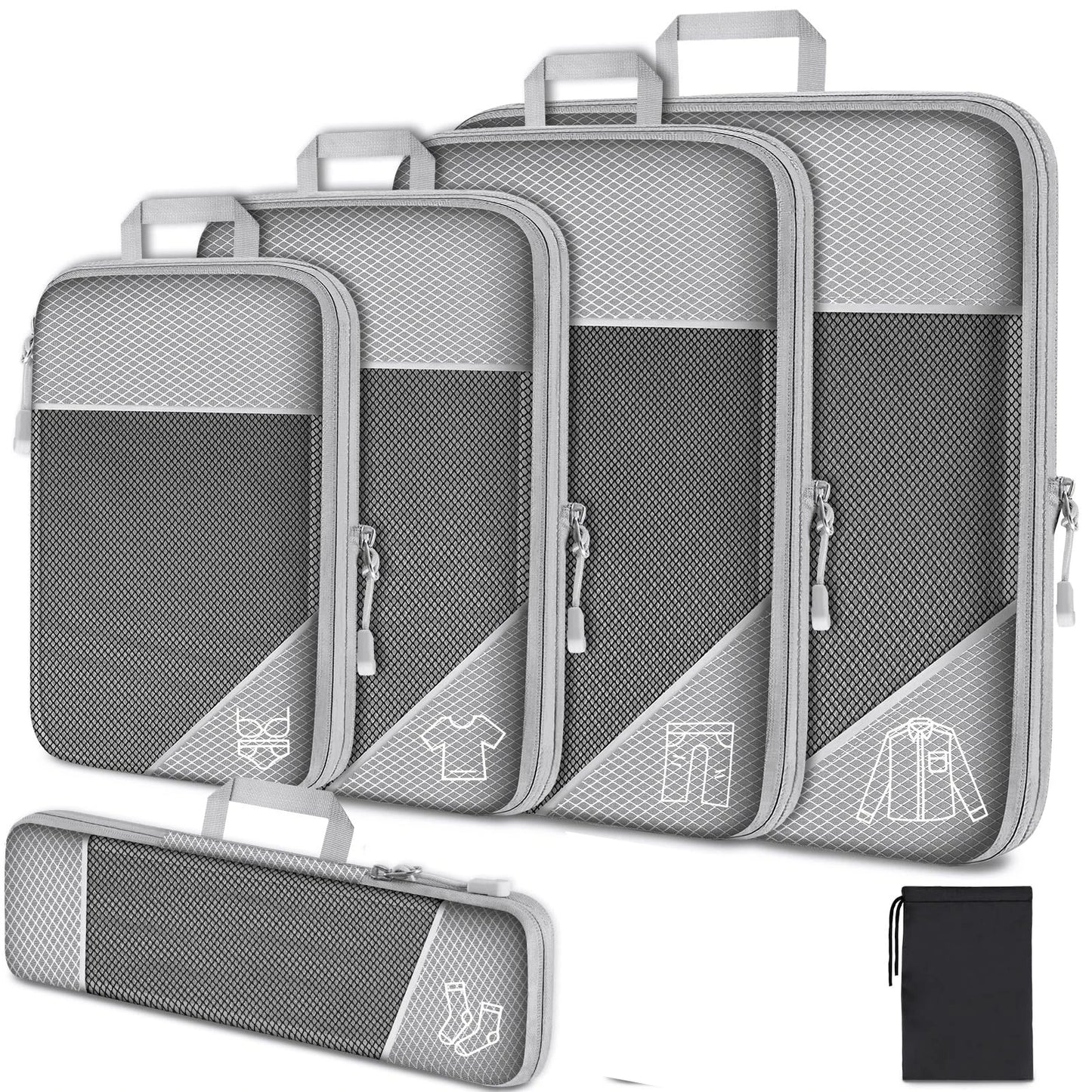 Compression Packing Cubes Set – Maximize Space & Organize