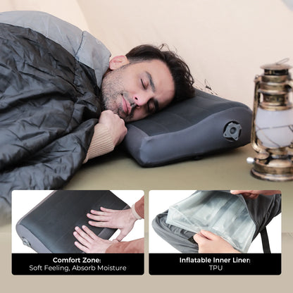 Inflatable Camping Pillow Ergonomic Comfort for Travel
