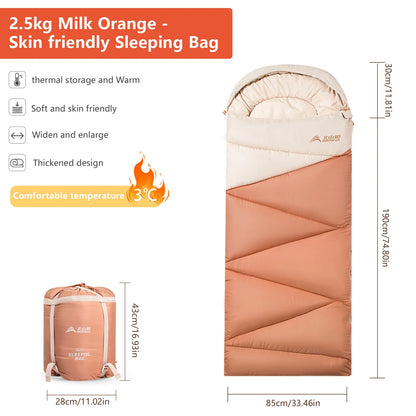Ultralight Camping Sleeping Bag for All-Season Warmth