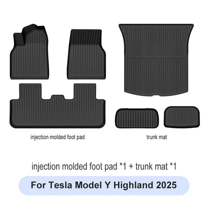 Tesla Model Y 2025 Floor Mats – Full Protection TPE Set