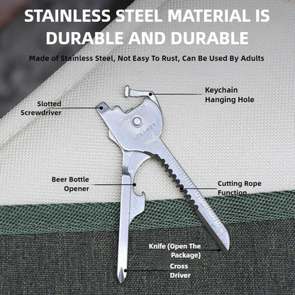 6-in-1 Mini Multi-Tool – Portable Stainless Steel Kit