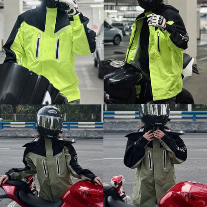 Waterproof Raincoat with Reflective Storm Protection