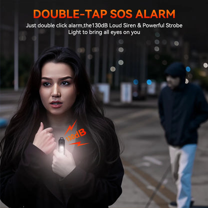 Personal Safety Alarm Keychain 130dB with LED Light