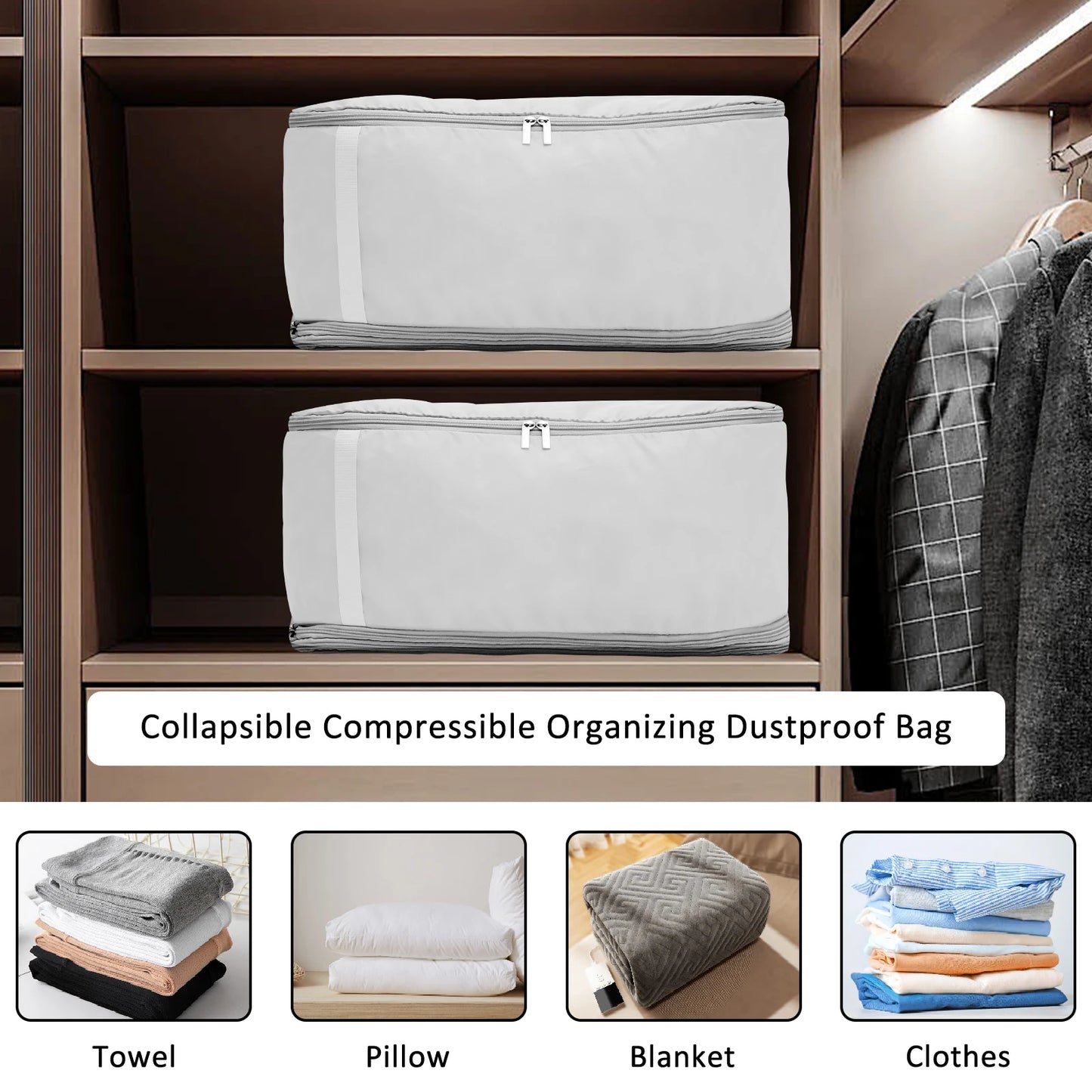 Self Compression Storage Bags Save Space Organizer