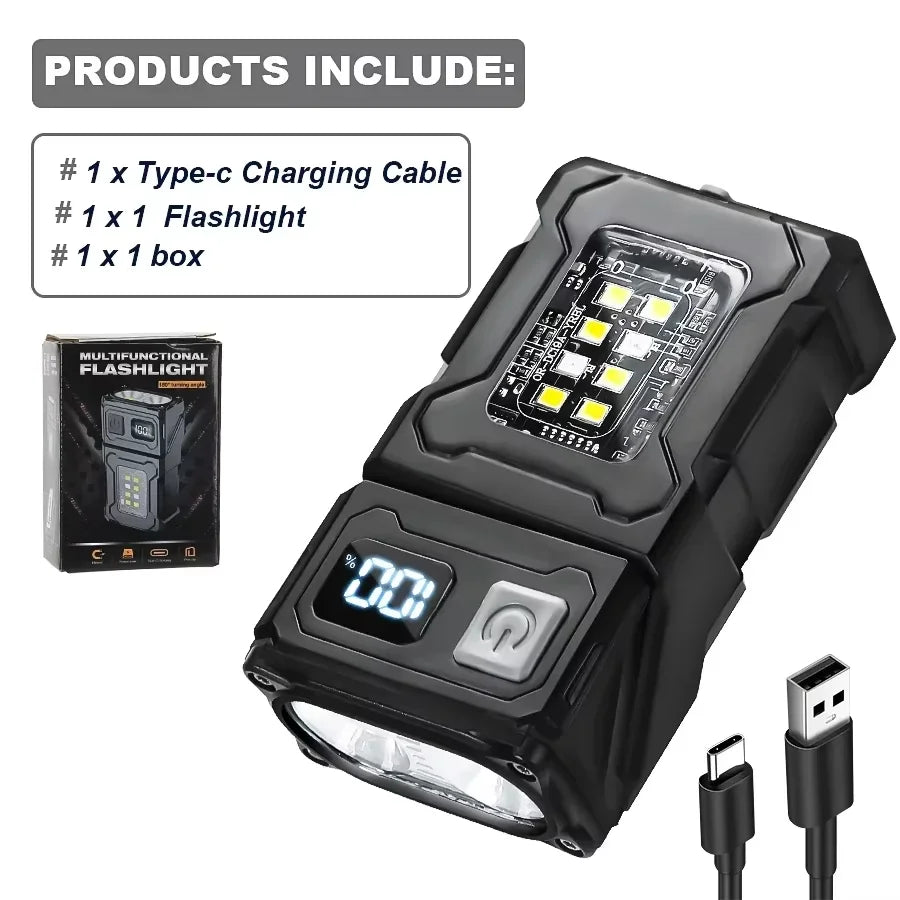 Magnetic USB Rechargeable Work Light for Camping & Repairs