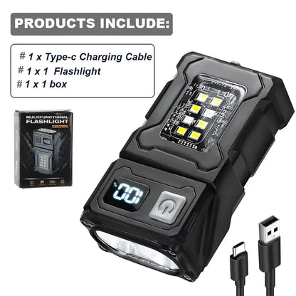 Magnetic USB Rechargeable Work Light for Camping & Repairs