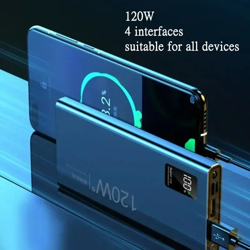 80000mAh Power Bank Fast Charging for Outdoor Use