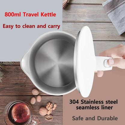 Travel Electric Kettle 0.8L Portable Stainless Steel