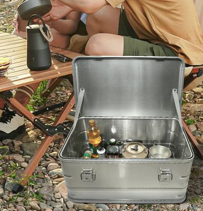 Aluminum Camping Storage Box Large Capacity Gear Case