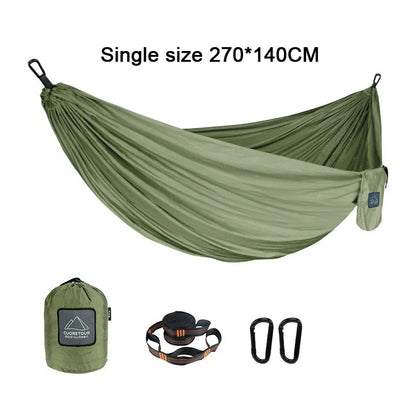 Portable Outdoor Hammock for Camping & Hiking Comfort