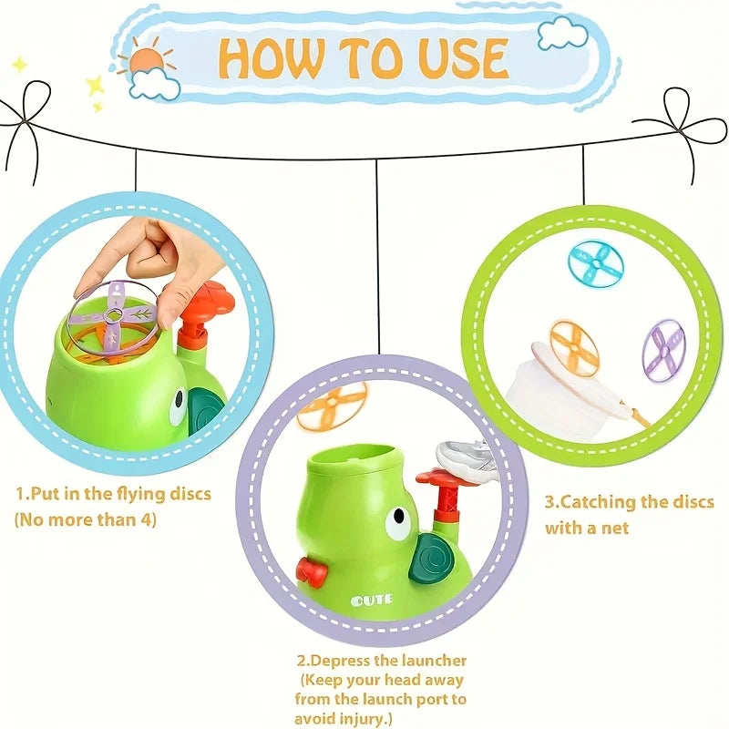 Kids Pop-Up Flying Saucer Toy – Durable Outdoor Fun Launcher