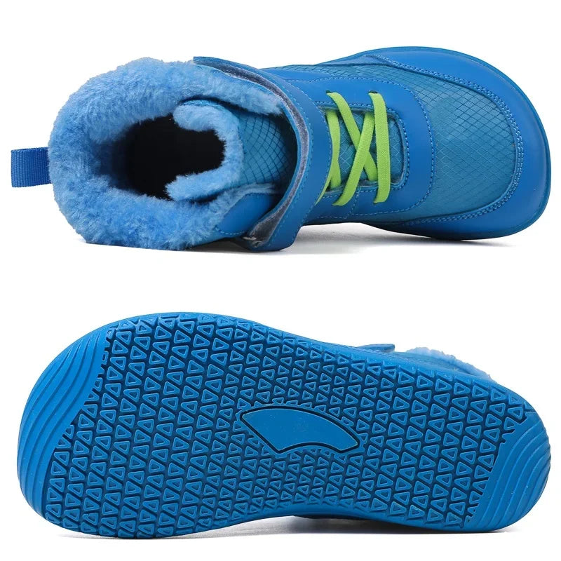 Kids Wide Toe Snow Boots – Waterproof Minimalist Shoes