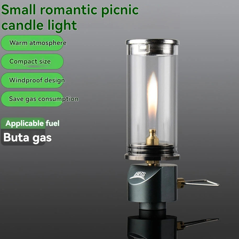 Camping Gas Candle Lantern Windproof Soft Light