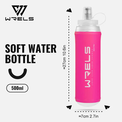 500ML Collapsible Water Bottle for Hiking & Running