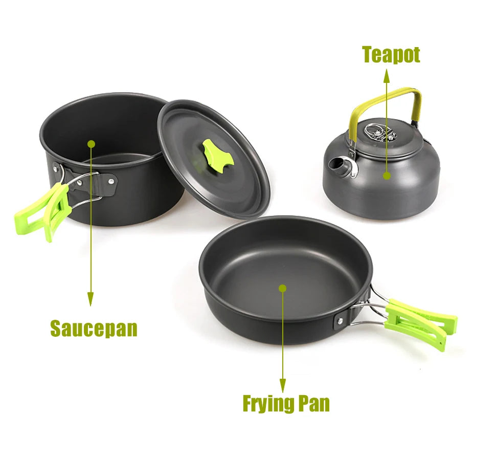 Camping Cookware Set for Easy Outdoor Meals