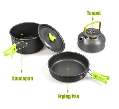 Camping Cookware Set for Easy Outdoor Meals