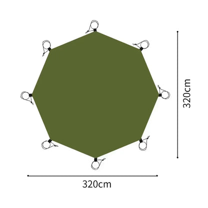 Large Waterproof Camping Mat – Hex/Octagon Picnic Tarp