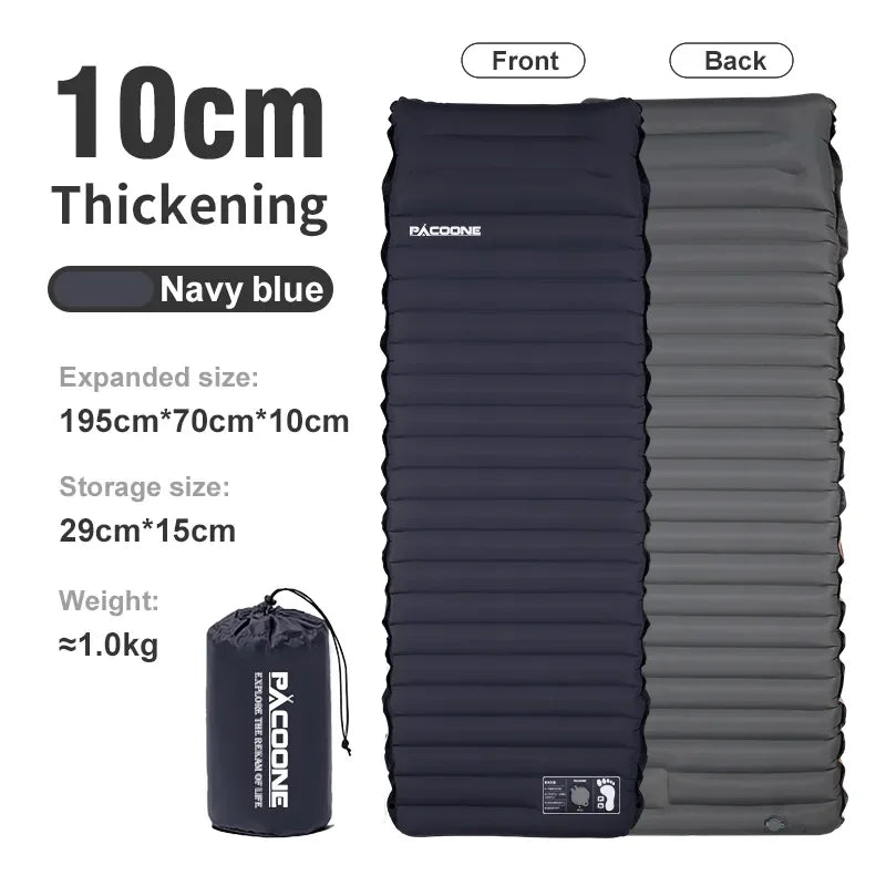 Ultralight Camping Mattress – Self-Inflating Comfort 10cm Thick