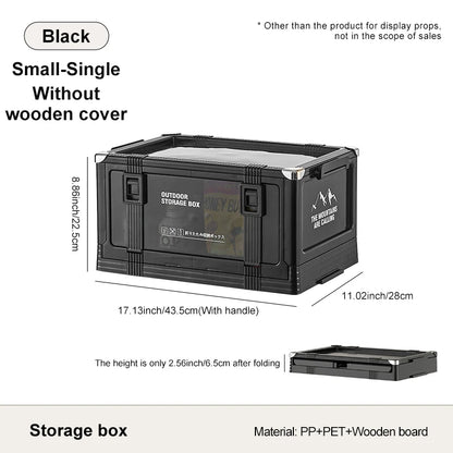 Foldable Camping Storage Box with Lid for Easy Organization