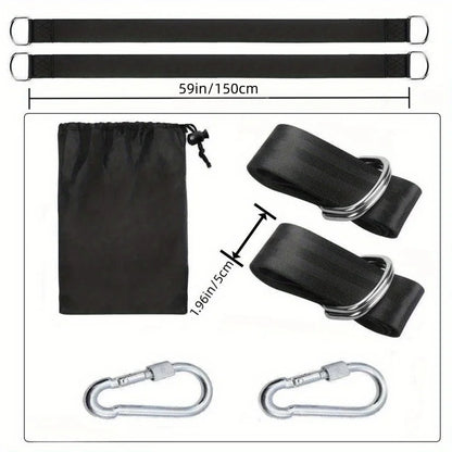 Portable Outdoor Swing Hammock with Safety Belt