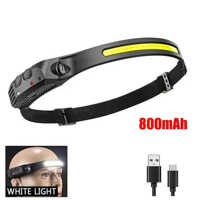 Rechargeable LED Headlamp 230° Wide Beam Hands-Free