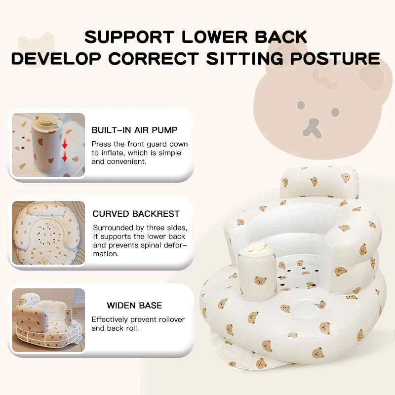 Inflatable Baby Sofa – Portable & Comfortable Seat