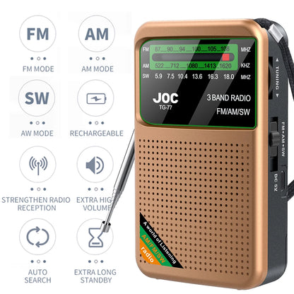 Emergency Radio with Solar & Hand Crank – 10000mAh Power Bank
