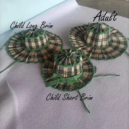 Foldable Straw Sun Hat for Kids & Adults – UV Protection