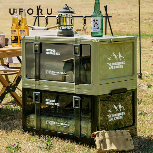 Foldable Camping Storage Box with Lid for Easy Organization