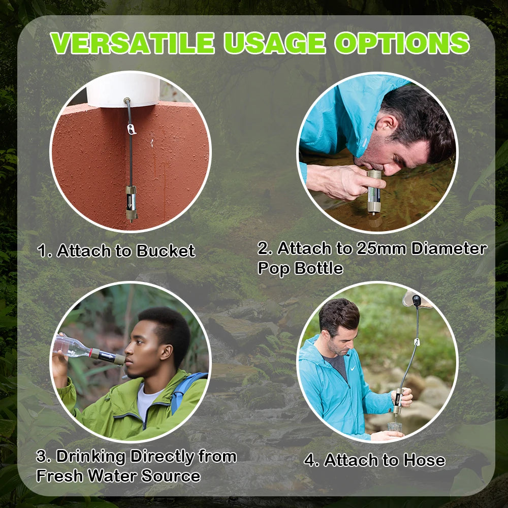 Miniwell Emergency Water Filter for Safe Outdoor Drinking