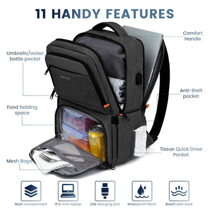 Insulated Lunch Backpack – Large Capacity Waterproof Bag