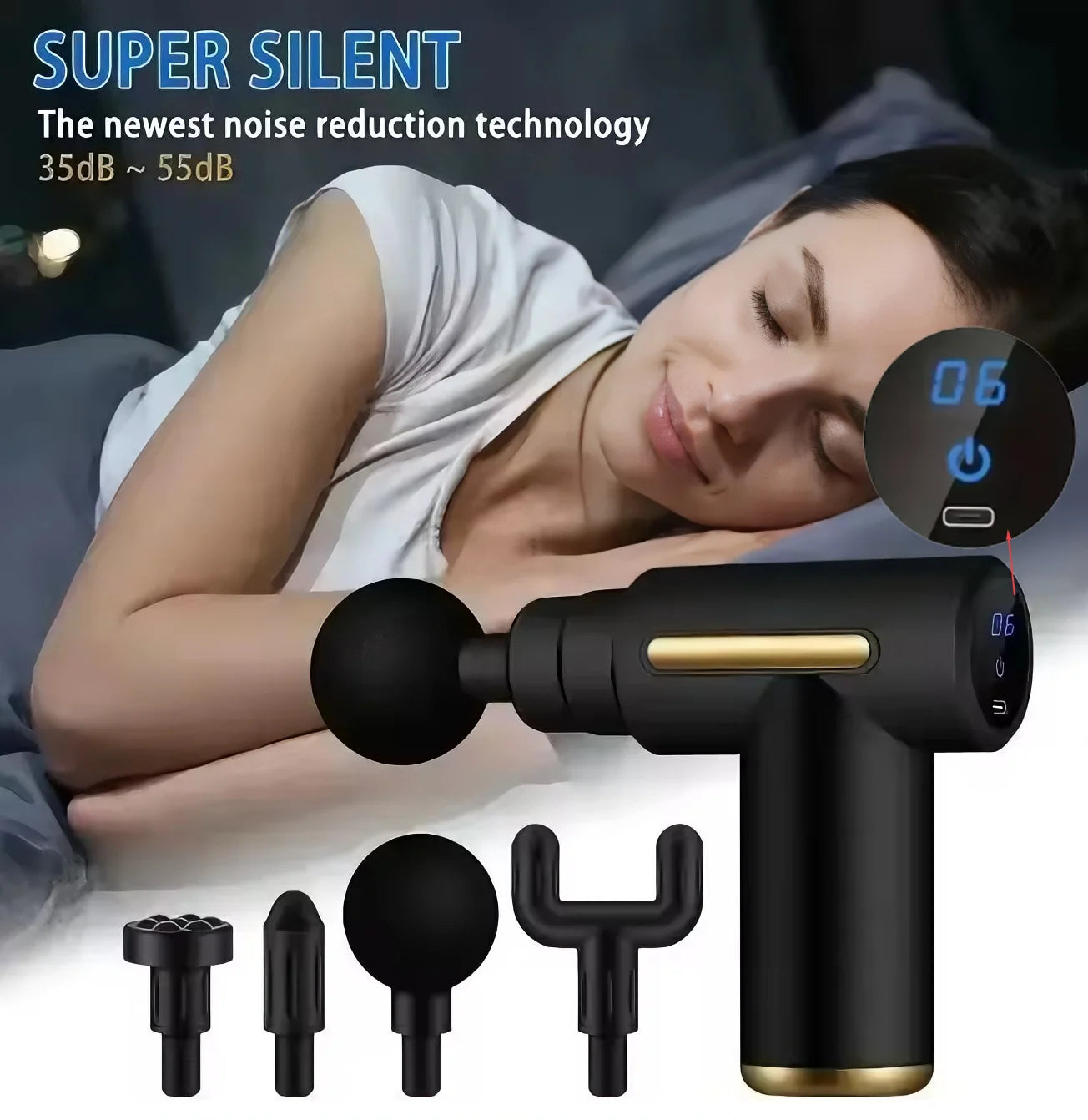 High-Power Massage Gun for Deep Muscle Recovery