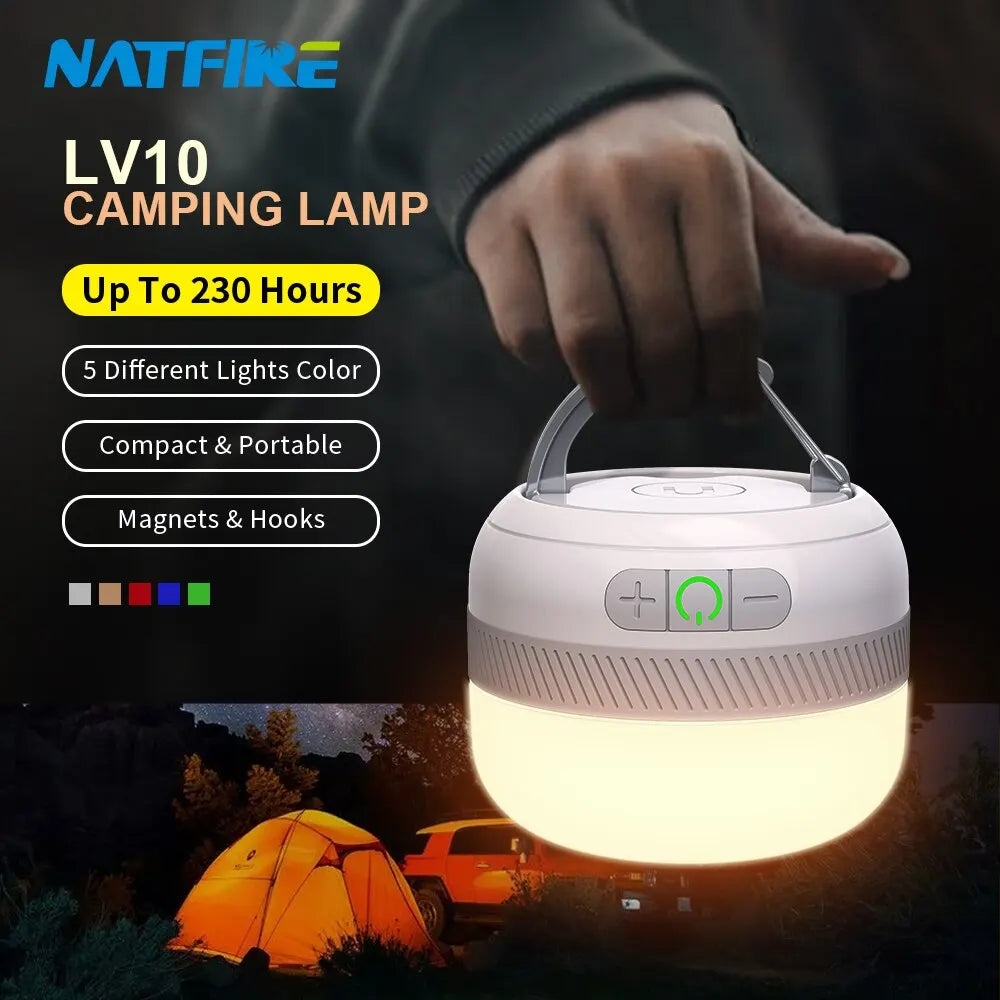 NATFIRE LV10 Camping Light USB-C Rechargeable Lantern