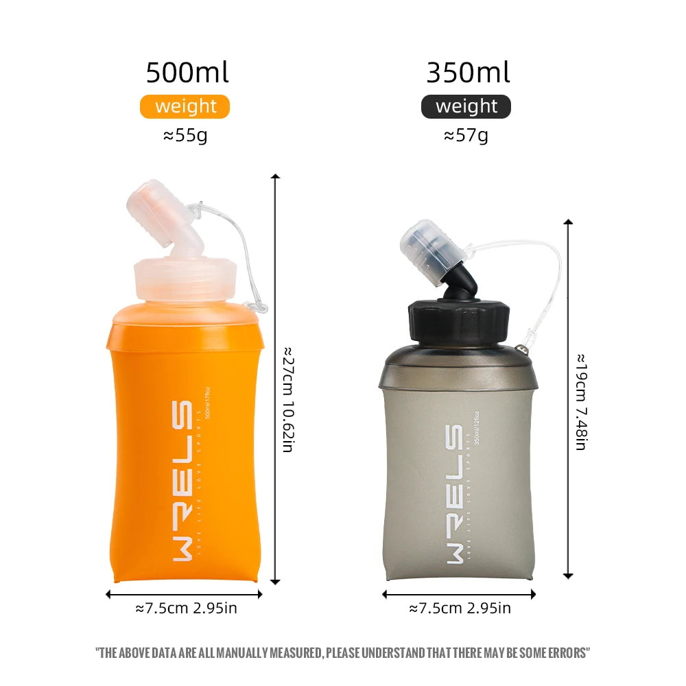 Foldable BPA-Free Water Bottle 350ml/500ml for Running