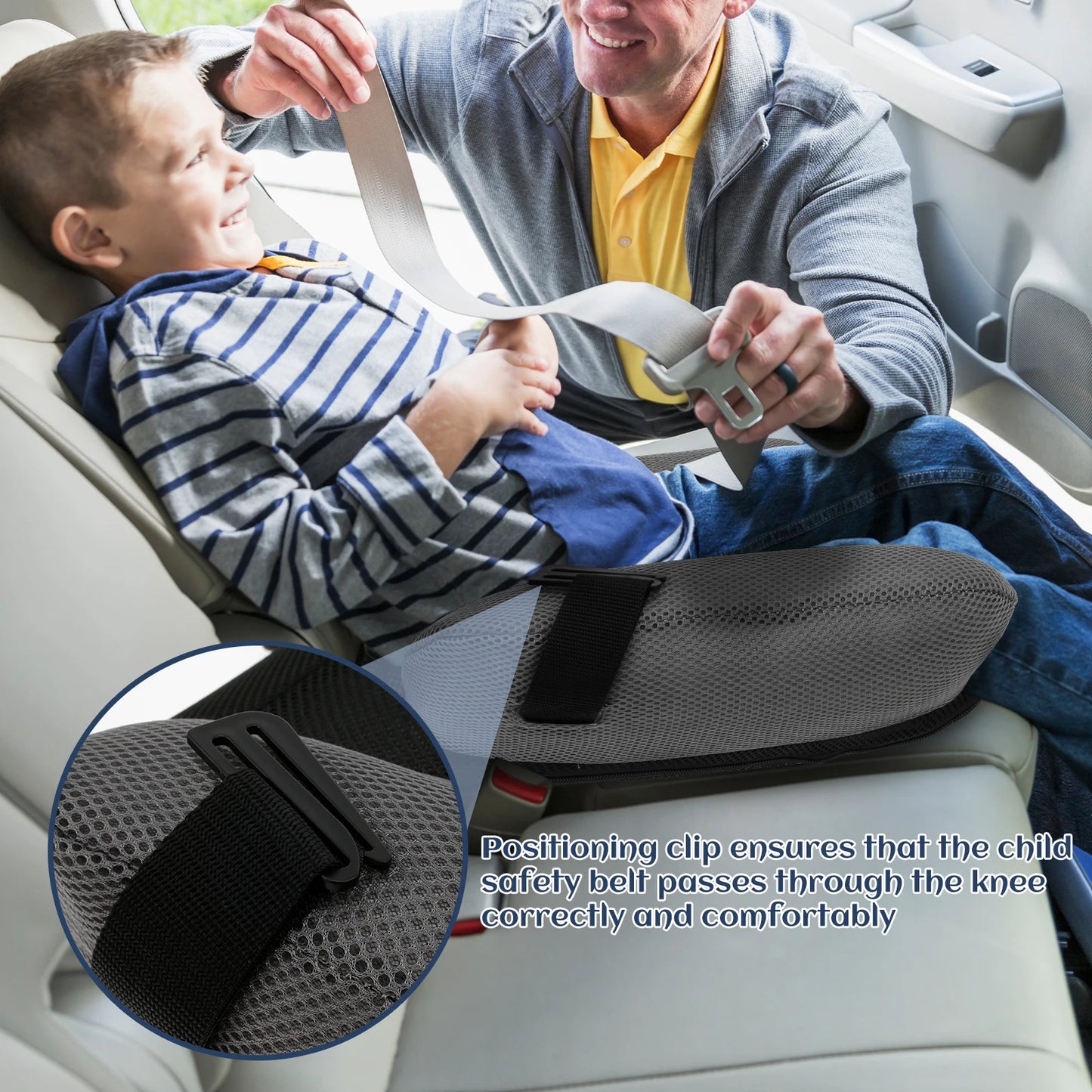Inflatable Booster Seat Cushion for Kids Travel Comfort