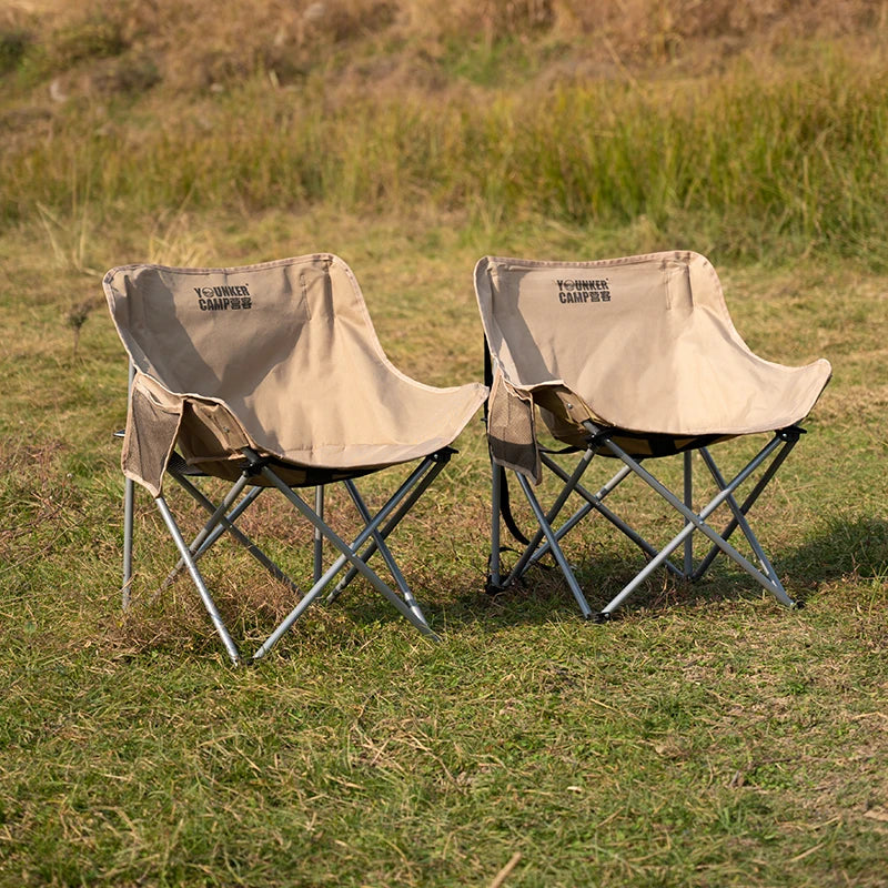 Folding Moon Camping Chair for Comfortable Outdoor Seating