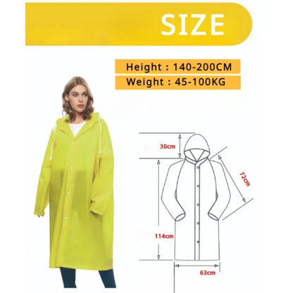 Waterproof Rain Poncho for Lightweight Outdoor Protection