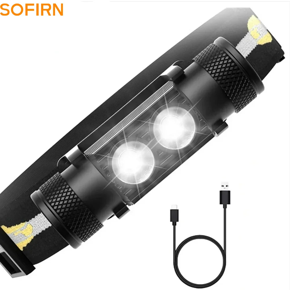 H25S Headlamp 18650 LED 1200lm USB Rechargeable
