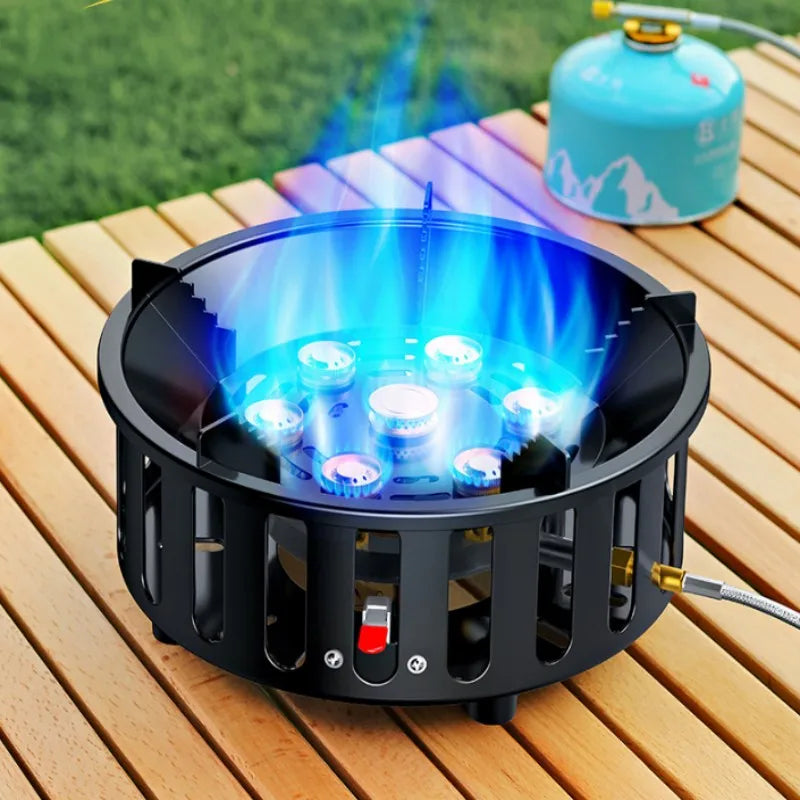 Portable 19800W Camping Stove with Windproof Gas Burner