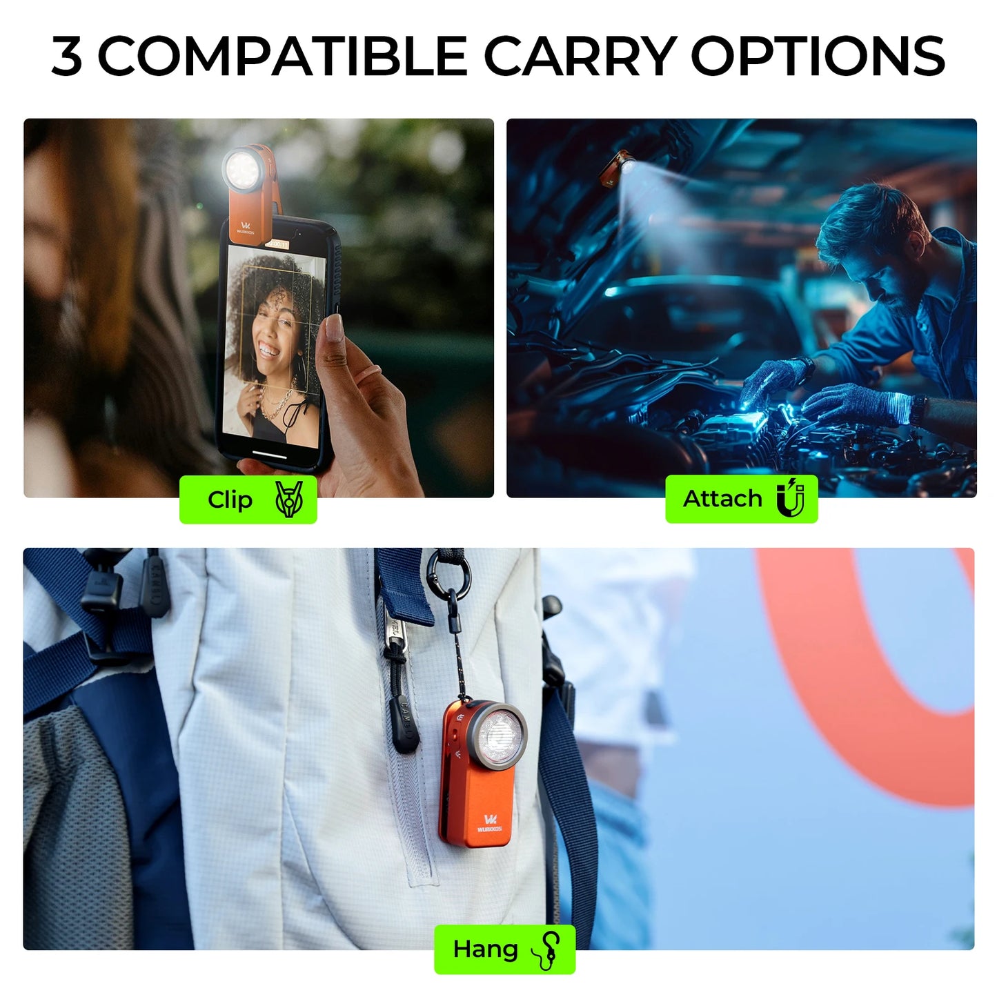 Wurkkos HD03 Mini USB Rechargeable Pocket Flashlight
