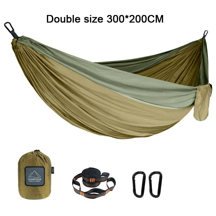 Portable Outdoor Hammock for Camping & Hiking Comfort