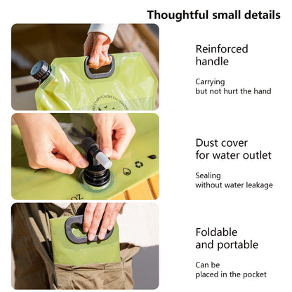 BSWOLF 8L Folding Water Bag – Portable Outdoor Hydration