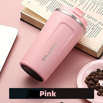 Stainless Steel Travel Mug Leak-Proof Thermal Cup