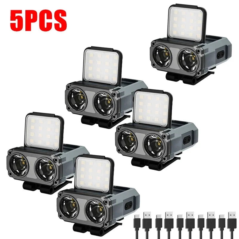 Rechargeable LED Headlamp with Motion Sensor