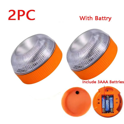 Magnetic Emergency Light for Roadside Safety Alerts