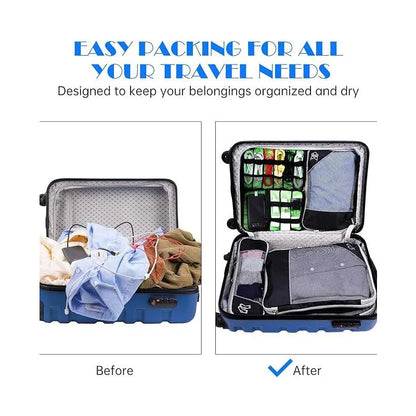 Compression Packing Cubes Set Save Space Travel