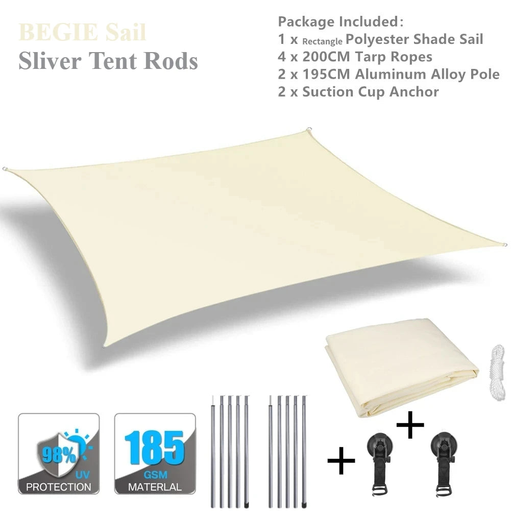 Car Awning Canopy 2x3M Waterproof UV Sun Shelter