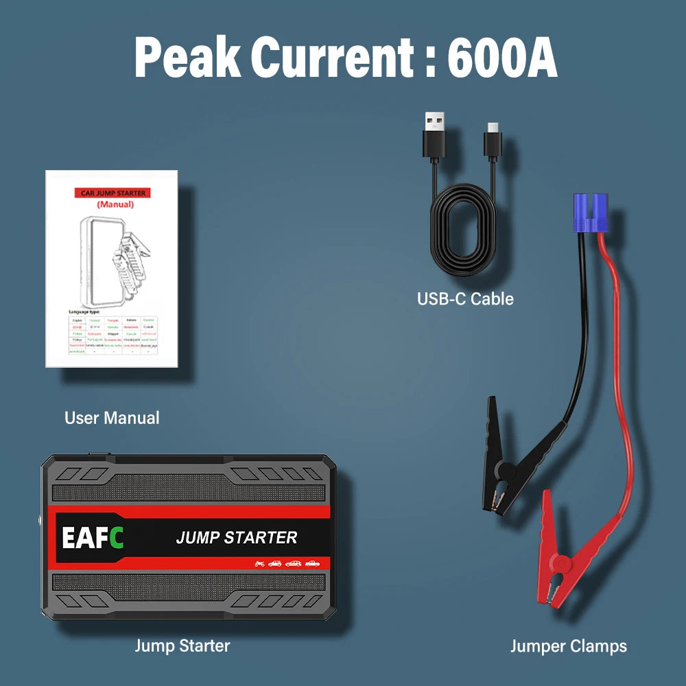 Car Jump Starter Power Bank Emergency Engine Start