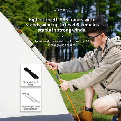 Fully Automatic Folding Tent for 3-4 People – Quick Setup & Rainproof