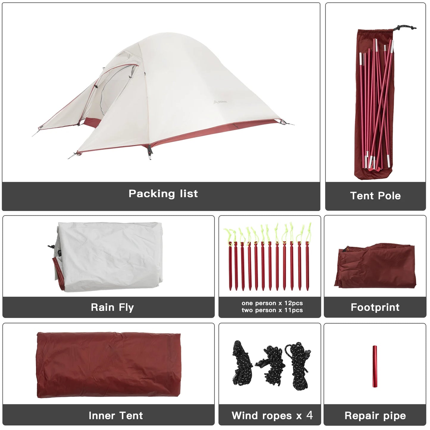 Ultralight Camping Tent 2 Person – Waterproof Backpacking